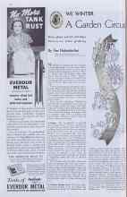 Better Homes & Gardens November 1936 Magazine Article: WE WINTER A Garden Circus
