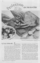 Better Homes & Gardens November 1936 Magazine Article: Perfection ON THE PLATTER