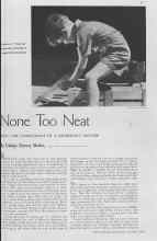 Better Homes & Gardens November 1936 Magazine Article: None Too Neat