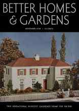 Better Homes & Gardens November 1936 Magazine Cover