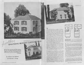 Better Homes & Gardens November 1936 Magazine Article: Another SENSATIONAL BILDCOST GARDENED HOME