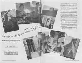 Better Homes & Gardens November 1936 Magazine Article: THE SMOKE GOES UP THE CHIMNEY