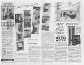 Better Homes & Gardens November 1936 Magazine Article: Little Things Count