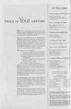 Better Homes & Gardens December 1936 Magazine Article: TWICE IN YOUR LIFETIME
