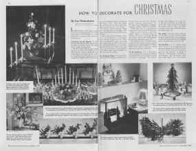Better Homes & Gardens December 1936 Magazine Article: HOW TO DECORATE FOR CHRISTMAS