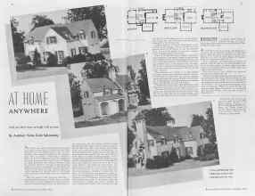Better Homes & Gardens December 1936 Magazine Article: AT HOME ANYWHERE