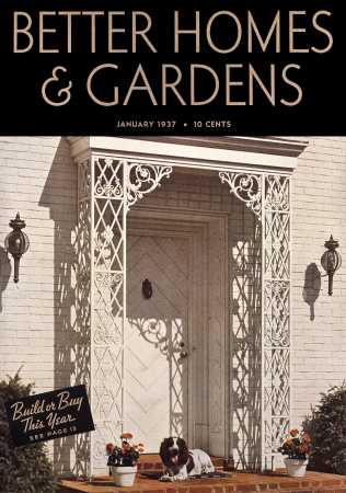 Better Homes & Gardens January 1937 Magazine Cover