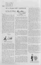 Better Homes & Gardens January 1937 Magazine Article: THE DIARY OF A PLAIN DIRT GARDENER