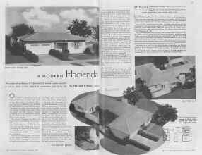 Better Homes & Gardens January 1937 Magazine Article: A MODERN Hacienda