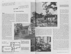 Better Homes & Gardens January 1937 Magazine Article: APARTMENT IN THE COUNTRY
