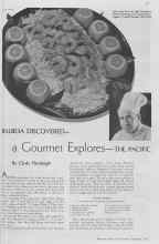 Better Homes & Gardens February 1937 Magazine Article: BALBOA DISCOVERED--a Gourmet Explores--THE PACIFIC