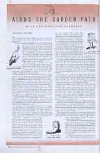 Better Homes & Gardens February 1937 Magazine Article: ALONG THE GARDEN PATH