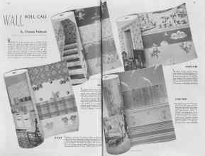 Better Homes & Gardens February 1937 Magazine Article: WALL ROLL CALL