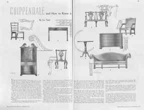 Better Homes & Gardens February 1937 Magazine Article: CHIPPENDALE and How to Know It