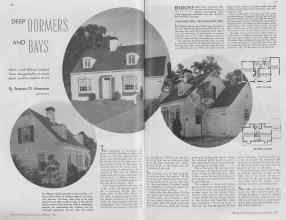 Better Homes & Gardens February 1937 Magazine Article: DEEP DORMERS AND BAYS