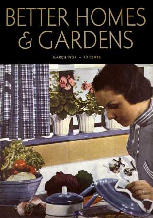 Better Homes & Gardens March 1937 Magazine Cover