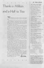 Better Homes & Gardens March 1937 Magazine Article: Thanks a Million and a Half to You