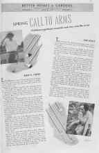Better Homes & Gardens March 1937 Magazine Article: SPRING CALL TO ARMS