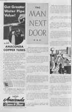 Better Homes & Gardens March 1937 Magazine Article: THE MAN NEXT DOOR