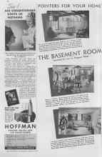 Better Homes & Gardens March 1937 Magazine Article: THE BASEMENT ROOM Assembled for you by Margaret White