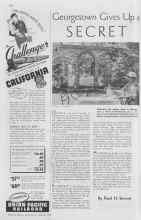 Better Homes & Gardens March 1937 Magazine Article: Georgetown Gives Up a SECRET