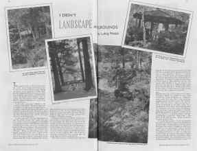 Better Homes & Gardens March 1937 Magazine Article: I DIDN'T LANDSCAPE MY GROUNDS