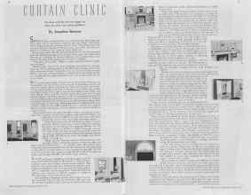 Better Homes & Gardens March 1937 Magazine Article: CURTAIN CLINIC