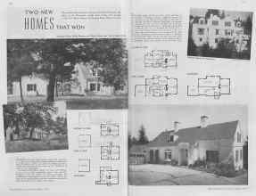 Better Homes & Gardens March 1937 Magazine Article: TWO NEW HOMES THAT WON