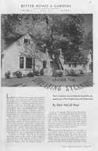 Better Homes & Gardens April 1937 Magazine Article: UNDER THE SPREADING SYCAMORE