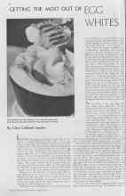 Better Homes & Gardens April 1937 Magazine Article: GETTING THE MOST OUT OF EGG WHITES