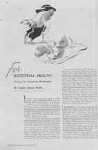 Better Homes & Gardens April 1937 Magazine Article: For INTESTINAL HEALTH