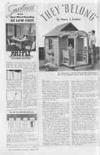 Better Homes & Gardens April 1937 Magazine Article: THEY