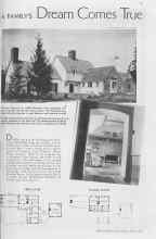 Better Homes & Gardens April 1937 Magazine Article: A FAMILY'S Dream Comes True