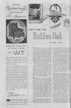 Better Homes & Gardens April 1937 Magazine Article: THEN CAME THE Golden Oak