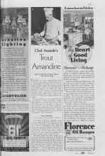 Better Homes & Gardens April 1937 Magazine Article: Chef Anatole's Trout Amandine