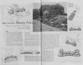 Better Homes & Gardens April 1937 Magazine Article: HEED NATURE'S Beauty Advice