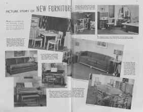 Better Homes & Gardens April 1937 Magazine Article: PICTURE STORY OF NEW FURNITURE