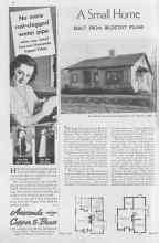 Better Homes & Gardens May 1937 Magazine Article: A Small Home