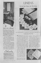 Better Homes & Gardens May 1937 Magazine Article: LINENS for the New Home, the Old Home