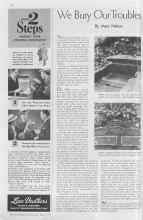 Better Homes & Gardens May 1937 Magazine Article: We Bury Our Troubles