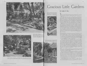 Better Homes & Gardens May 1937 Magazine Article: Gracîous Lîttle Gardens