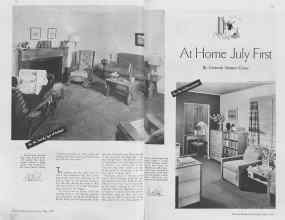 Better Homes & Gardens May 1937 Magazine Article: At Home July First