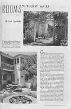 Better Homes & Gardens June 1937 Magazine Article: ROOMS WITHOUT WALLS