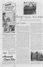 Better Homes & Gardens June 1937 Magazine Article: Bang--Tap, Tap.... They're Building