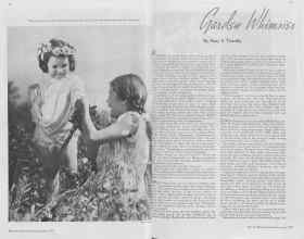 Better Homes & Gardens June 1937 Magazine Article: Garden whimsies