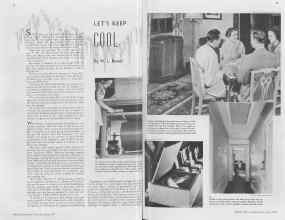 Better Homes & Gardens June 1937 Magazine Article: LET'S KEEP COOL