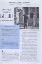 Better Homes & Gardens July 1937 Magazine Article: GIVE YOUR HOUSE A FACE-LIFT