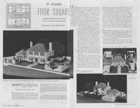 Better Homes & Gardens July 1937 Magazine Article: IT STANDS FOUR SQUARE