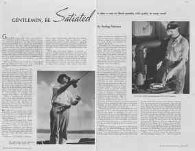Better Homes & Gardens July 1937 Magazine Article: GENTLEMEN, BE Satiated