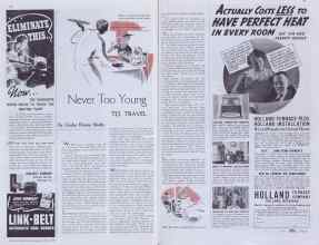 Better Homes & Gardens July 1937 Magazine Article: Never Too Young TO TRAVEL